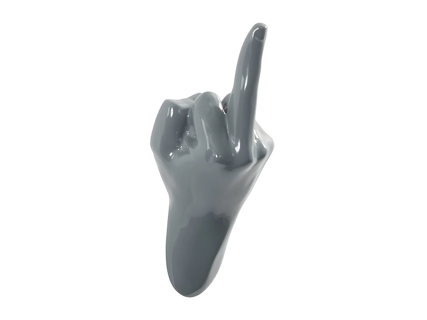 Porte manteaux main F**K Gris  Thelermont Hupton