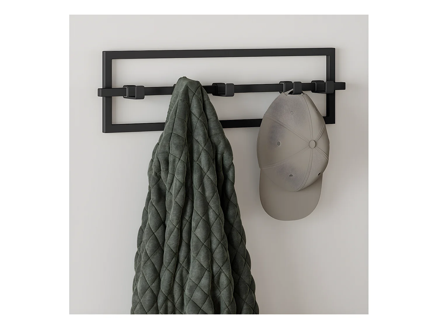 Porte-manteaux mural Cubiko Noir  Umbra