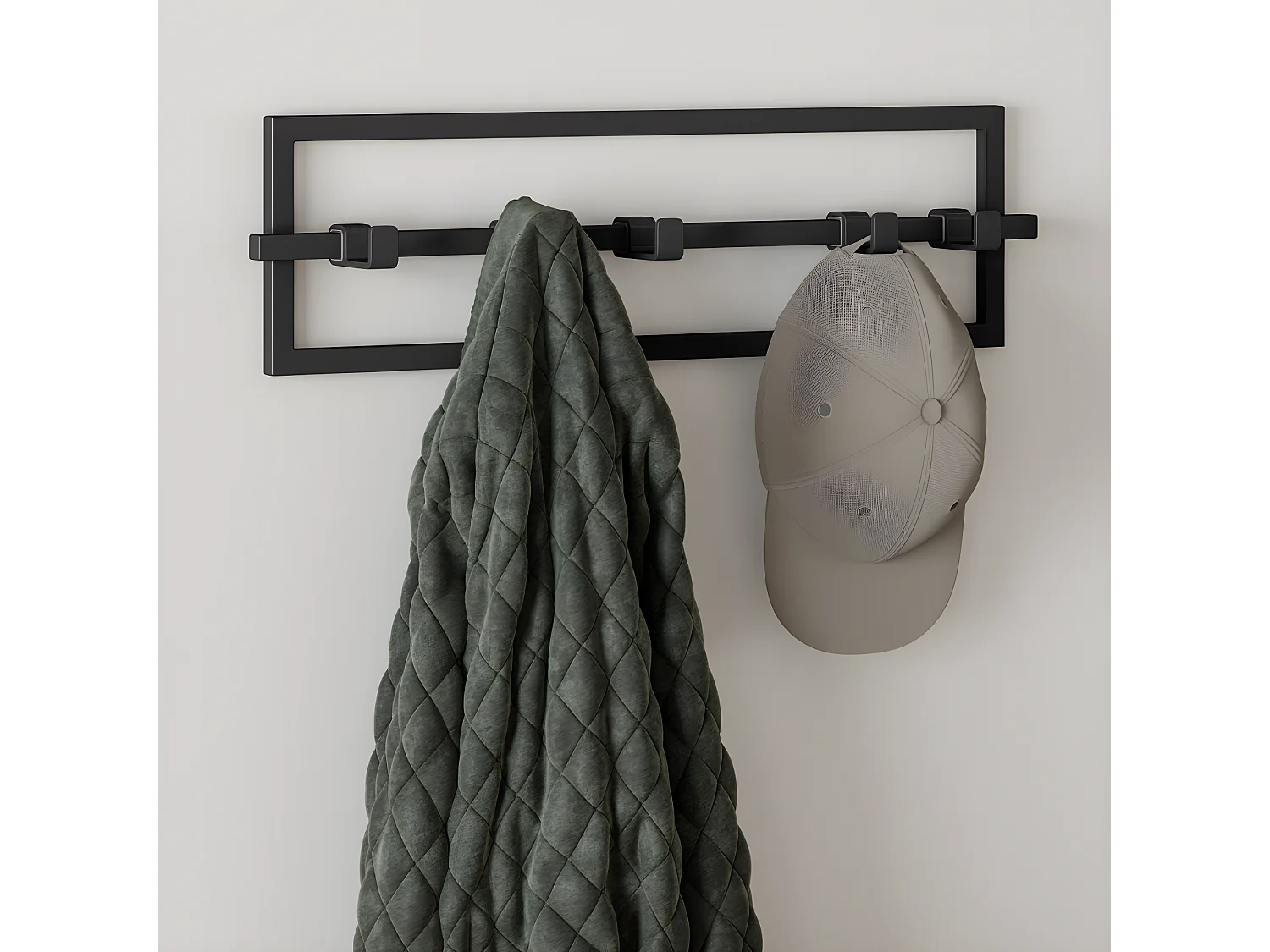 Porte-manteaux mural Cubiko Noir  Umbra