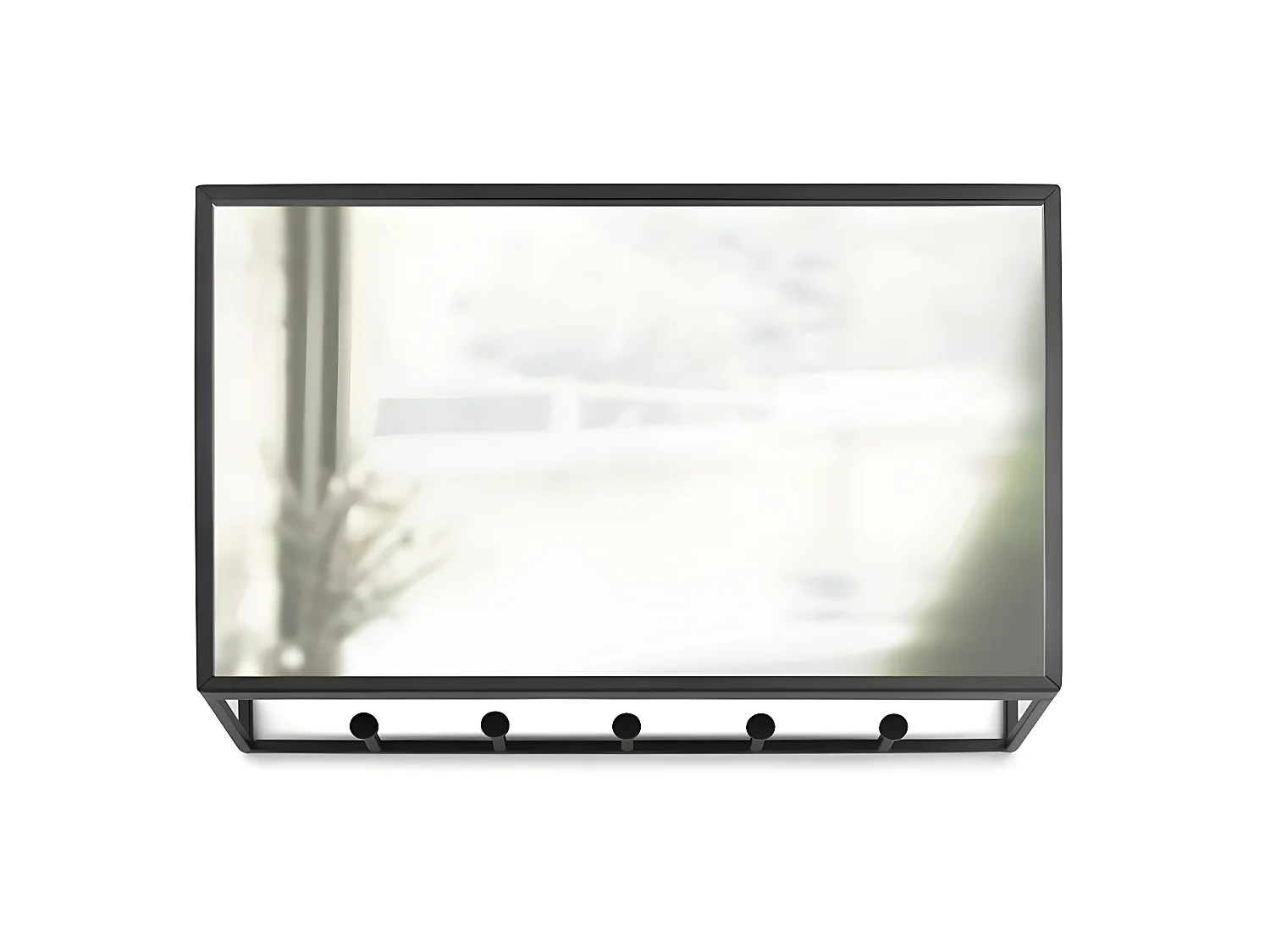 Miroir patère vide-poches Cubiko Noir  Umbra