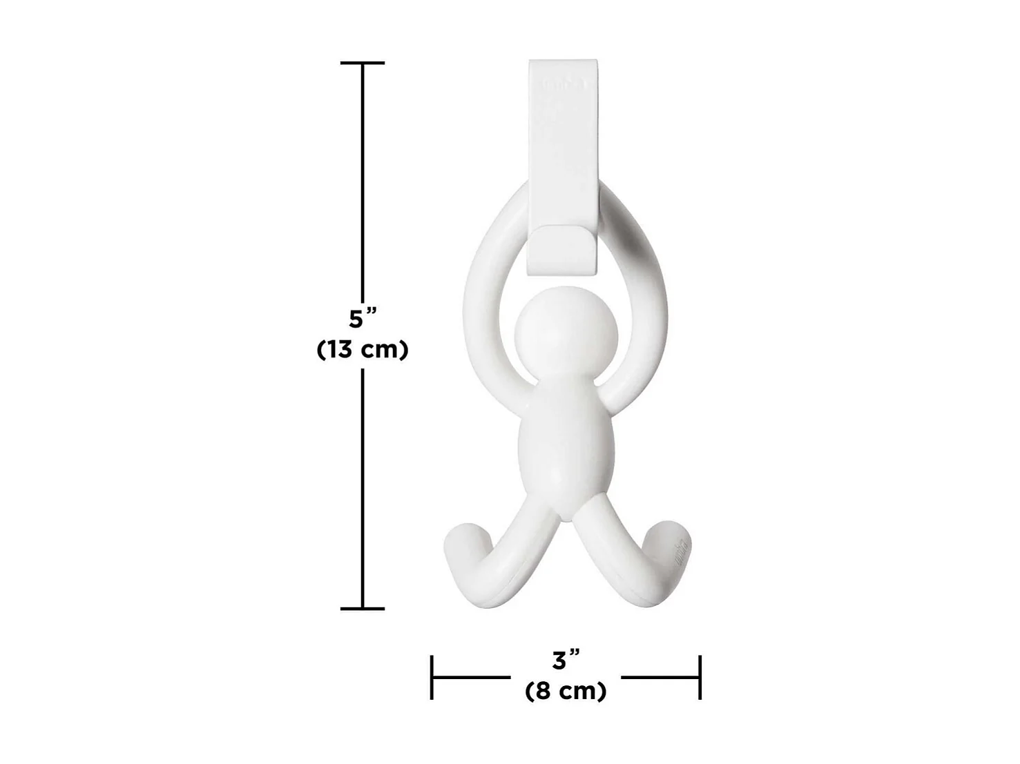 Lot de 2 patères haut de porte Buddy Blanc  Umbra