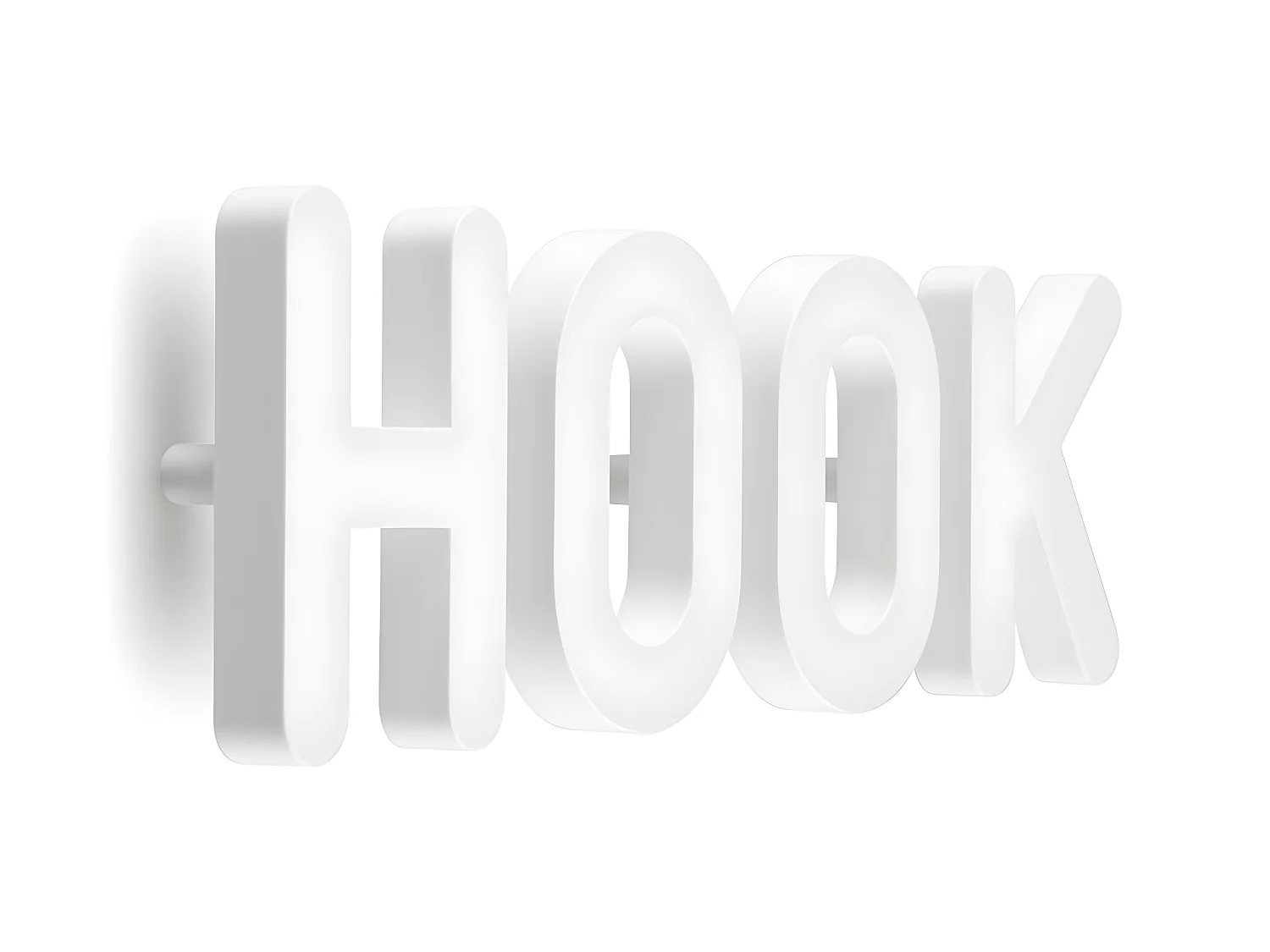 Patères Hook Blanc  Qualy