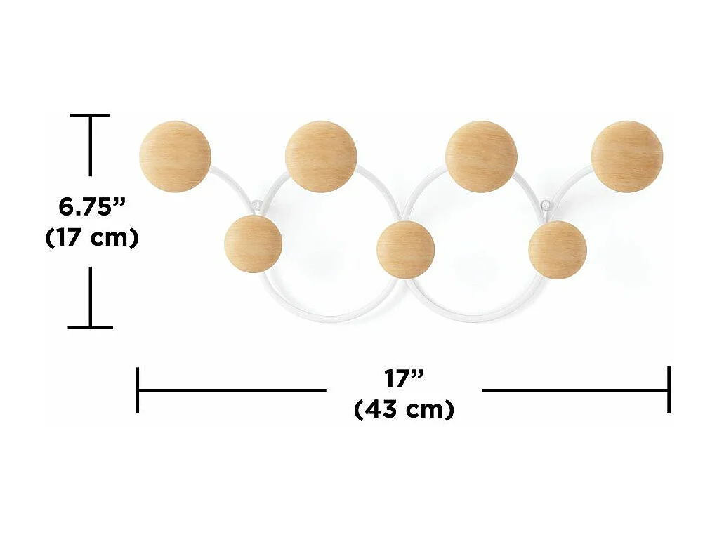 Garderobenhaken 7 Haken Dotsy