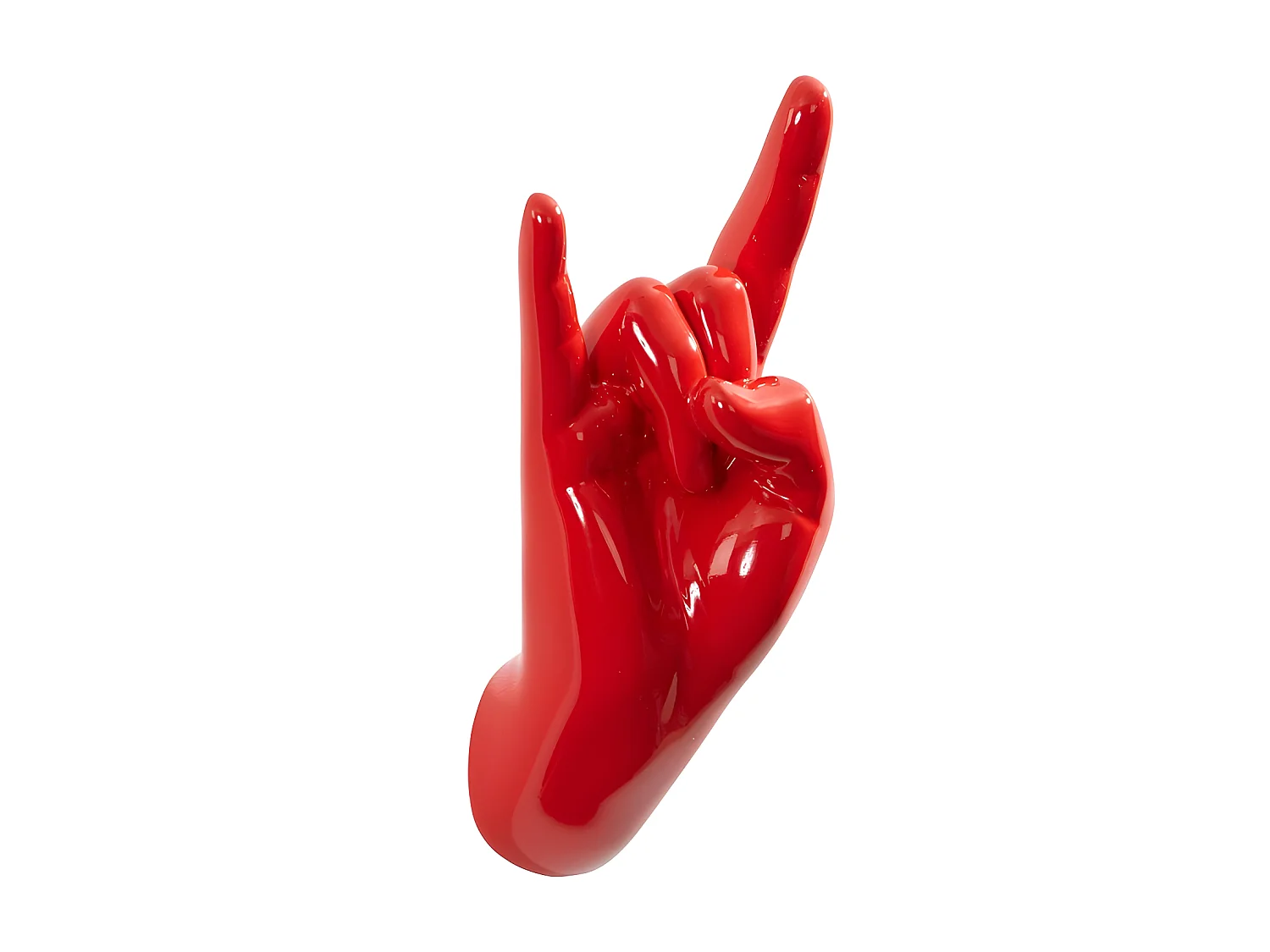 Porte manteaux main Rock On Rouge  Thelermont Hupton