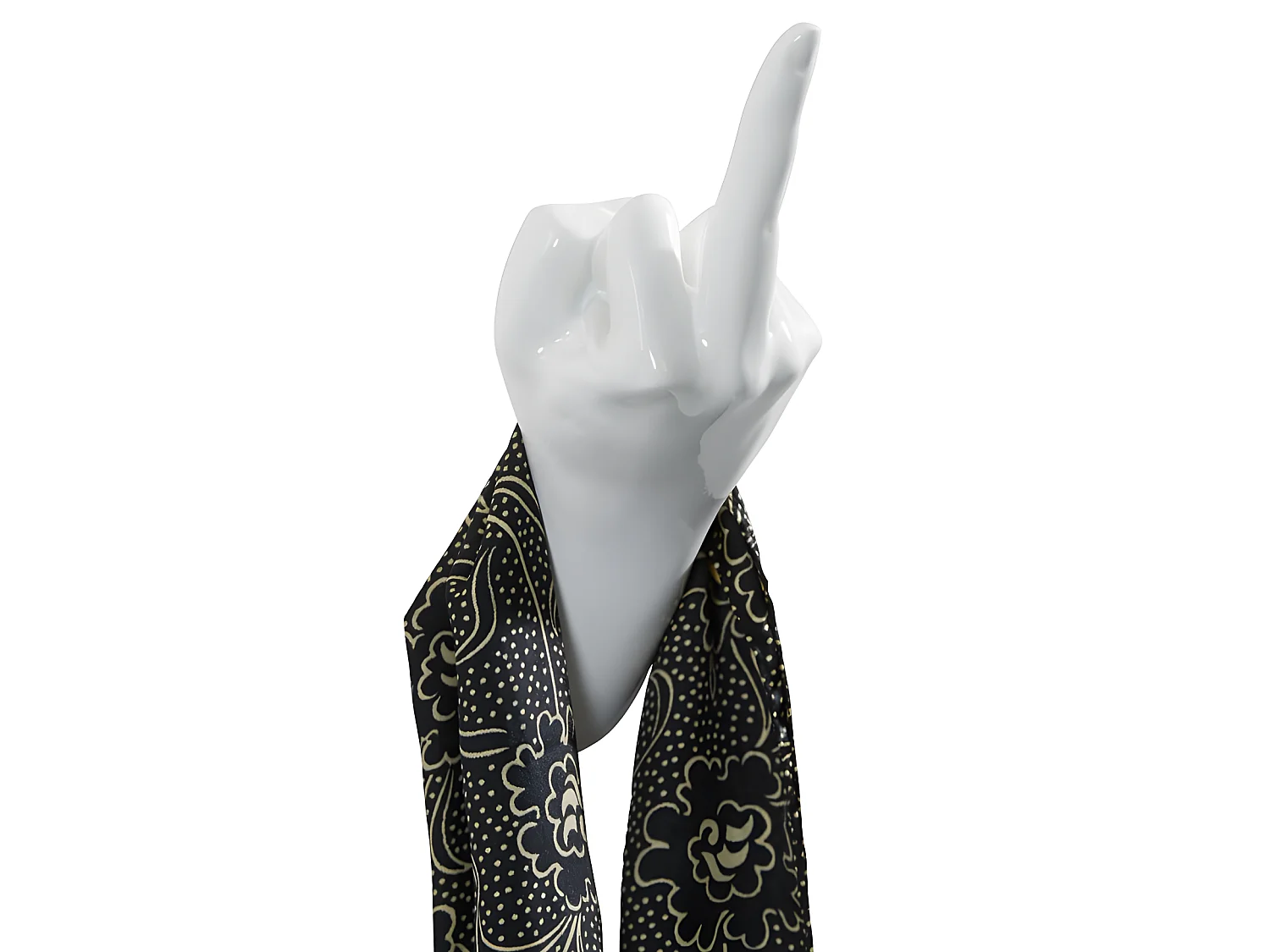 Porte manteaux main F**K Blanc  Thelermont Hupton