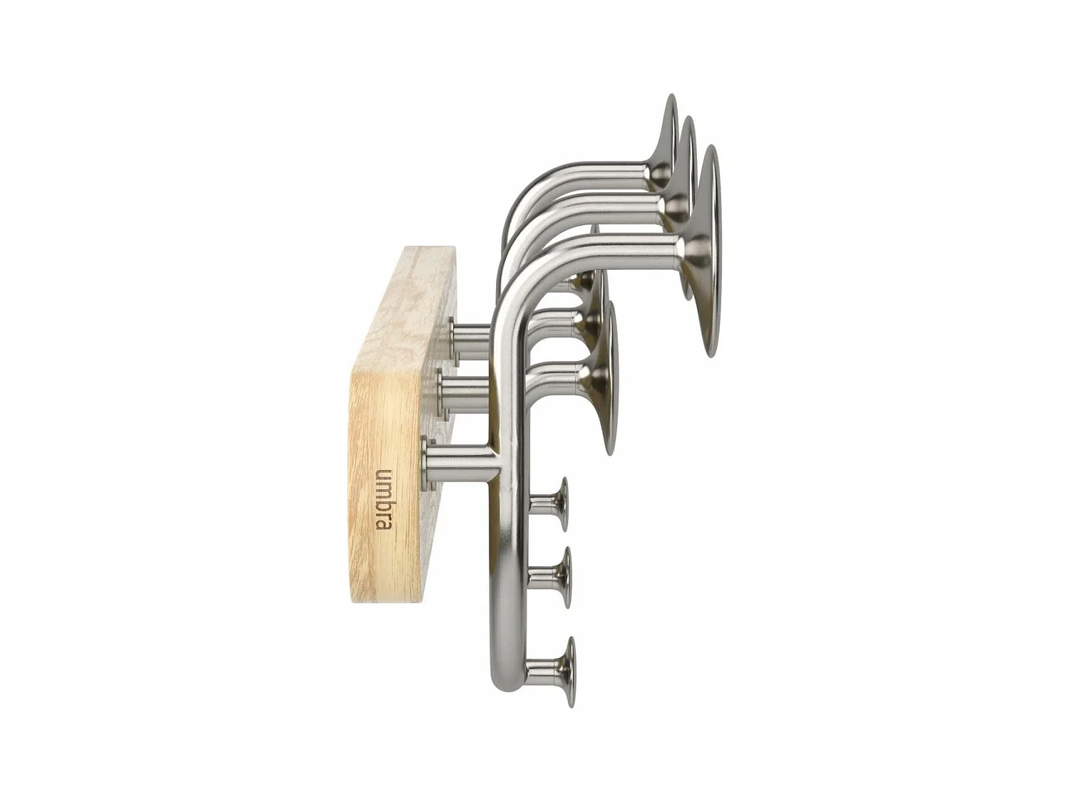 Patère en bois de frêne 9 crochets Melody