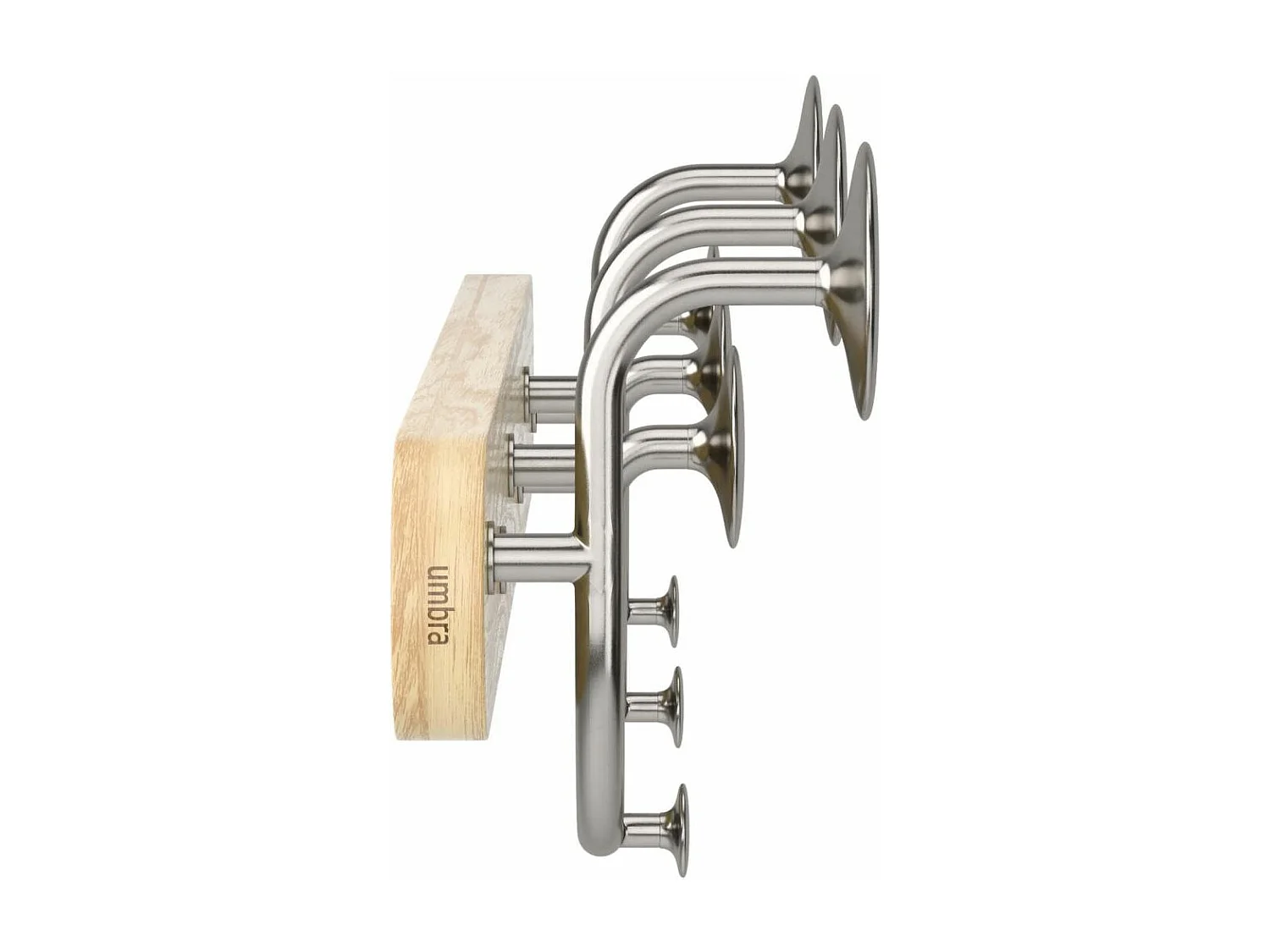 Patère en bois de frêne 9 crochets Melody