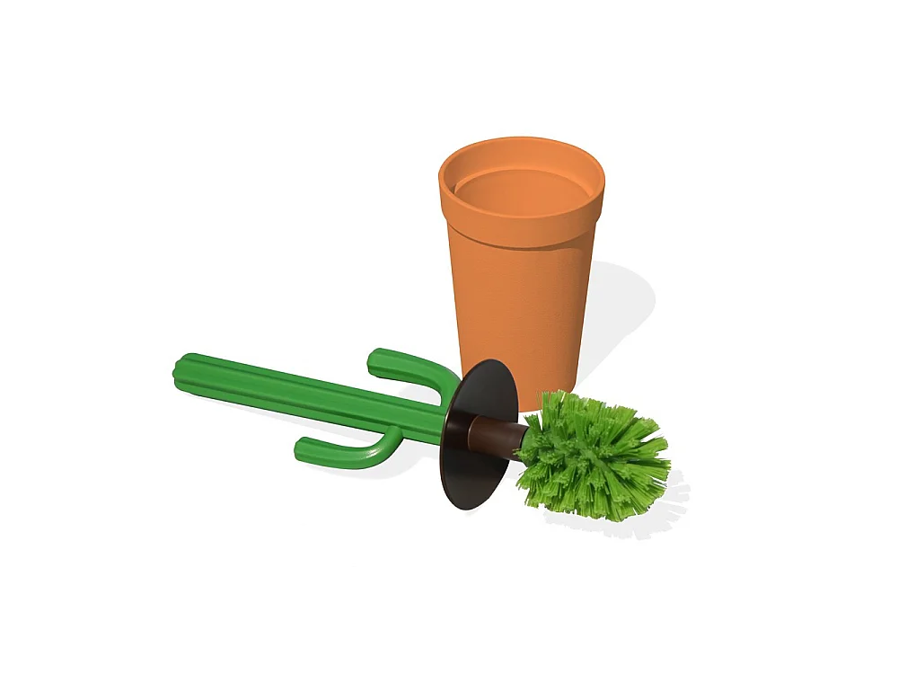 Brosse wc Cactus Orange  Qualy