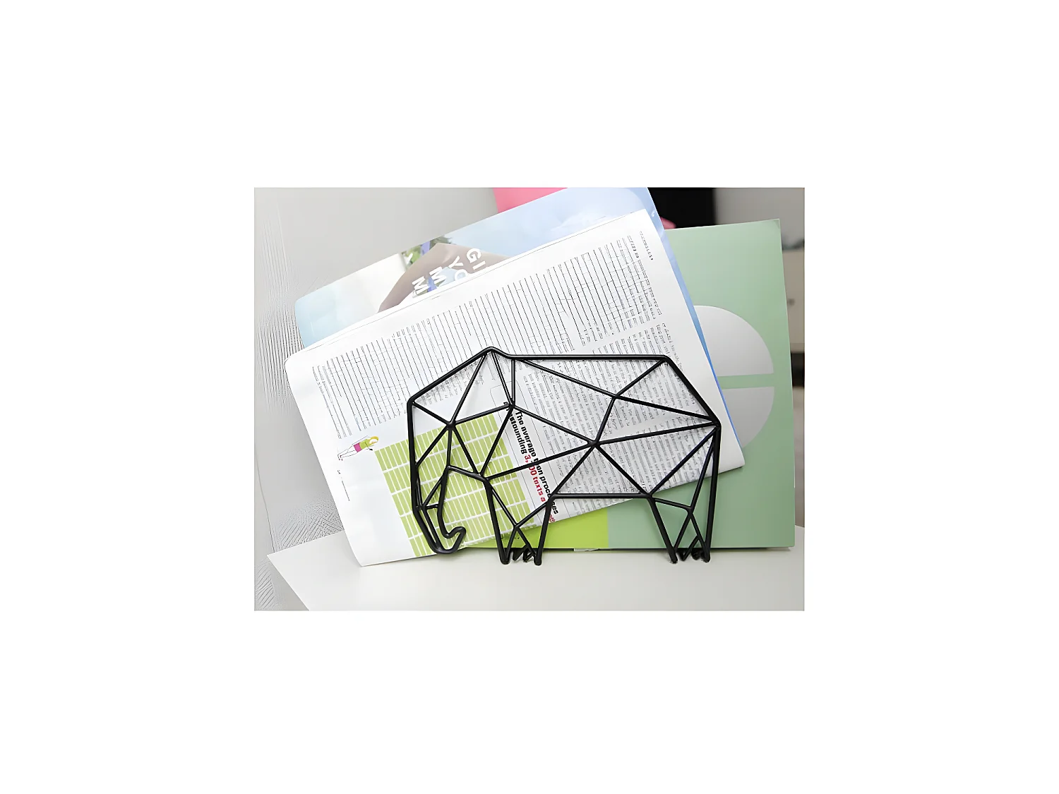 Porte revues Eléphant Gris  Kikkerland