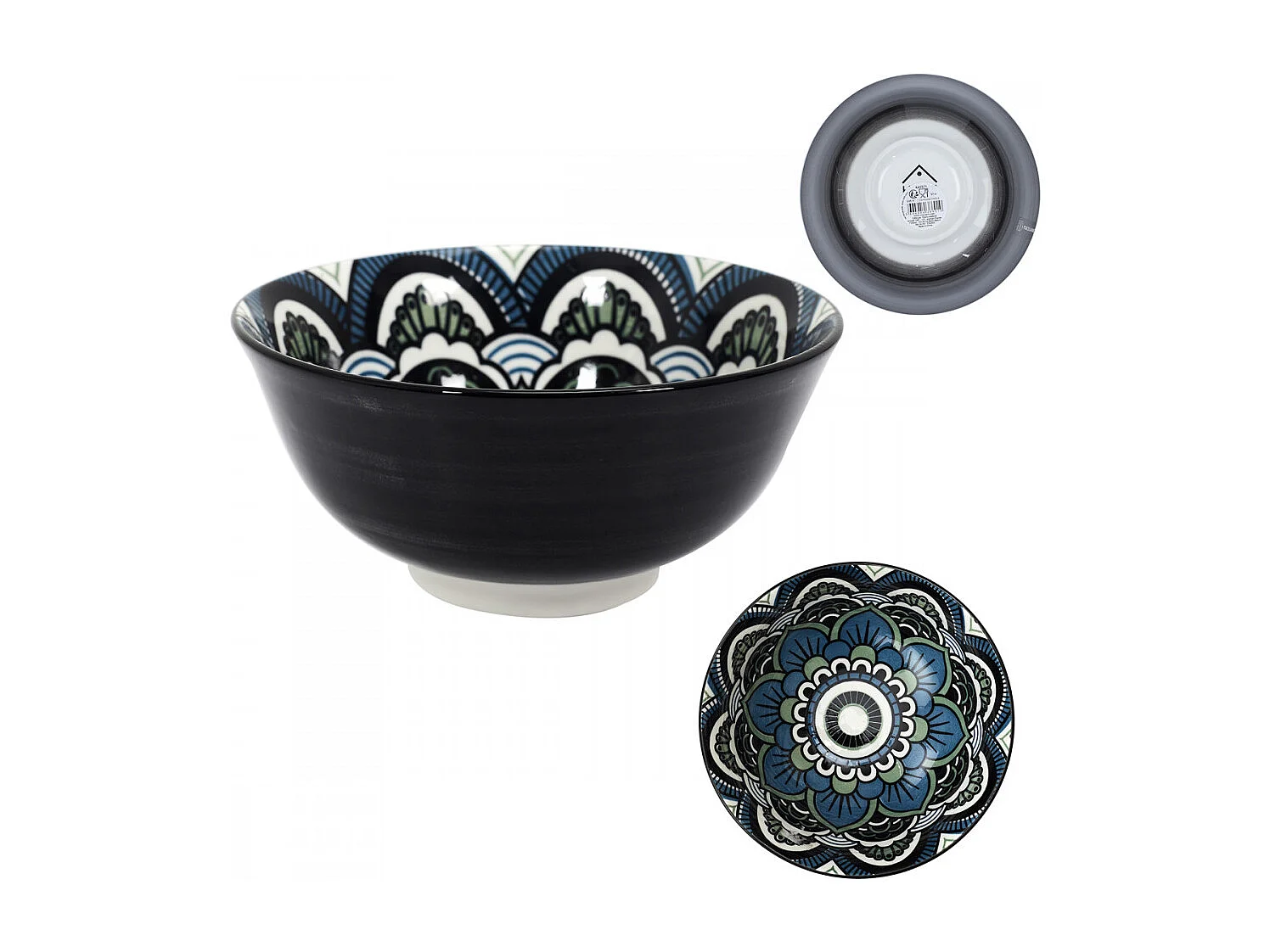 Coupelle Mandala Bleu D15cm8 Bleu