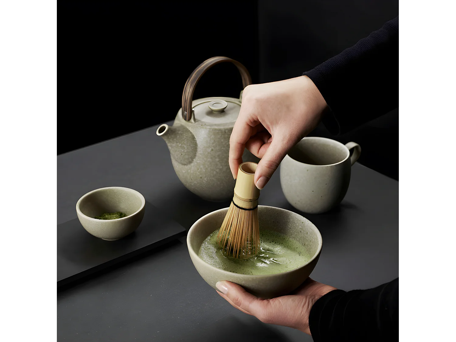 Tazón de gres beige de 0,4 litros