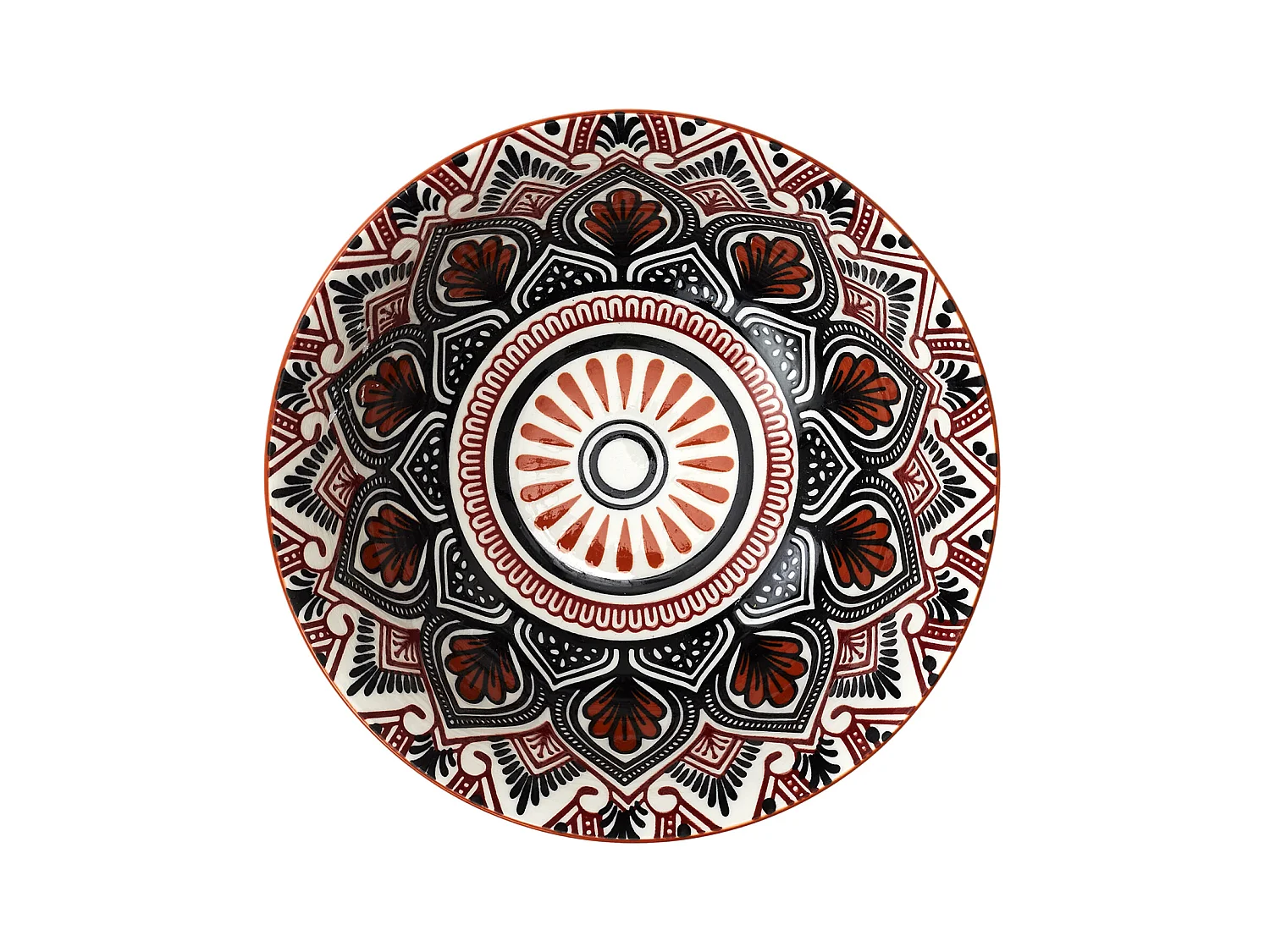 Coupelle Mandala Orange D15cm8 Orange