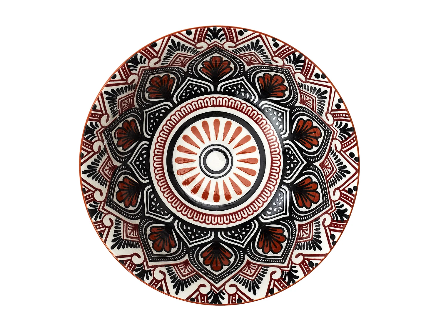 Coupelle Mandala Orange D15cm8 Orange