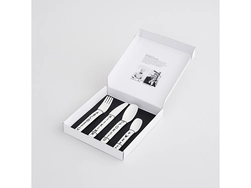 Couverts enfants Alphabet Blanc  Design Letters