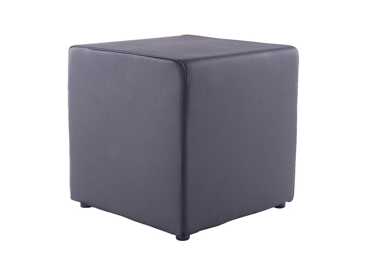 Pouf Carré Design "Cube" 41cm Noir