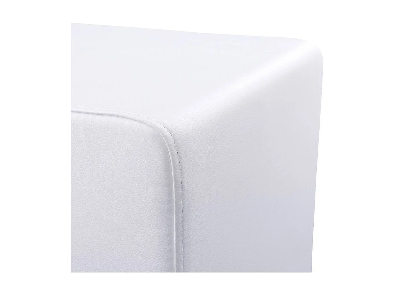 Pouf Carré Design "Cube" 41cm Blanc