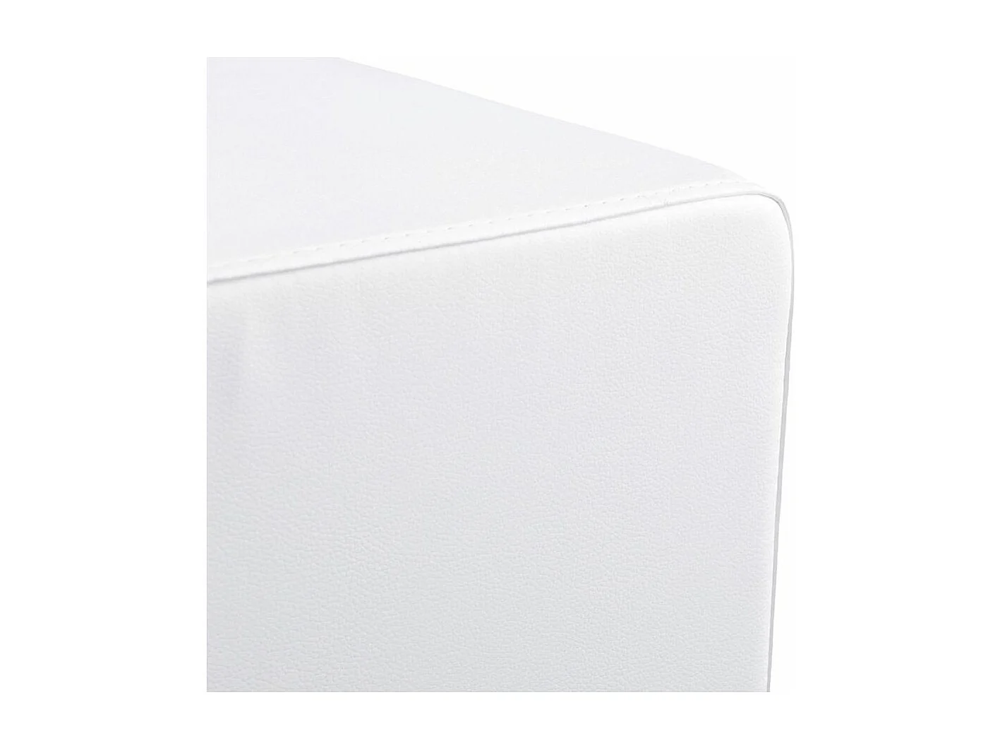 Pouf Carré Design "Cube" 41cm Blanc