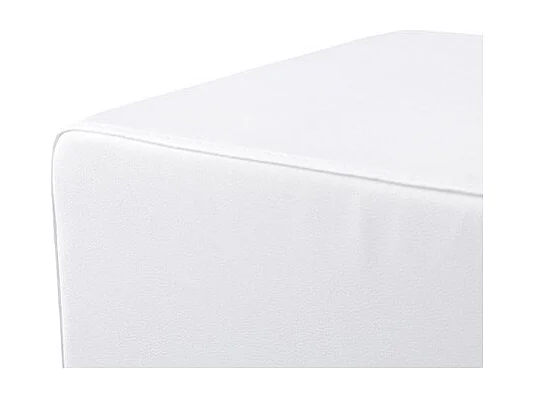 Pouf Carré Design "Cube" 41cm Blanc
