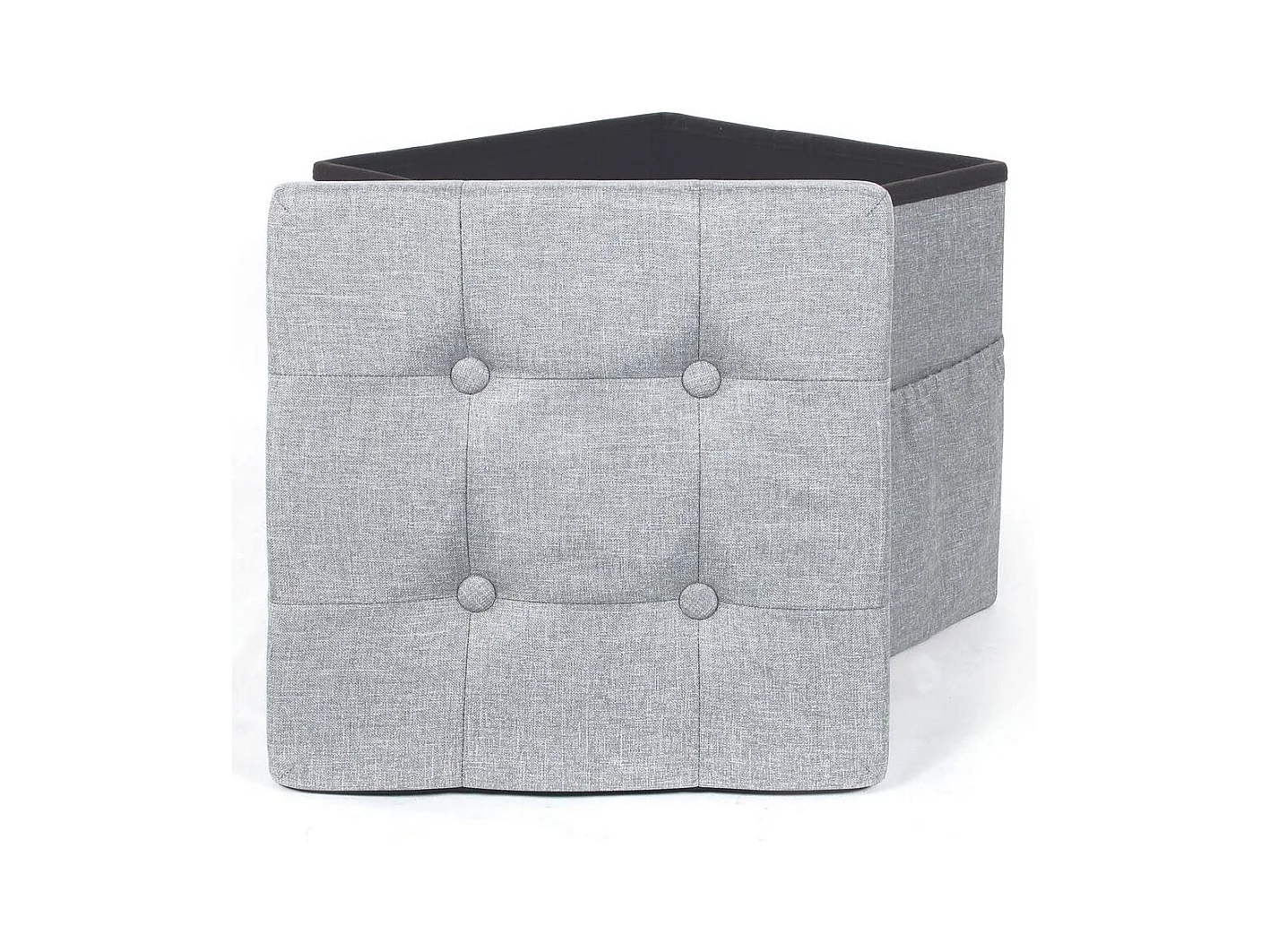 Hocker mit Aufbewahrungsbox für Zeitschriften