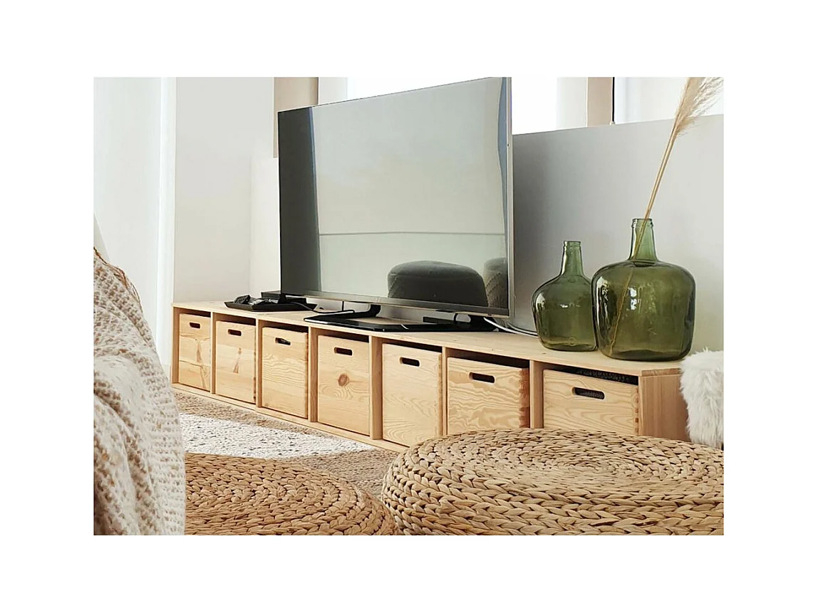 Étagère modulaire en pin massif Dinamic 4 tablettes