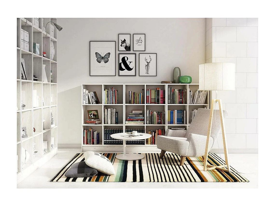 Étagère modulaire en pin massif Dinamic 4 tablettes