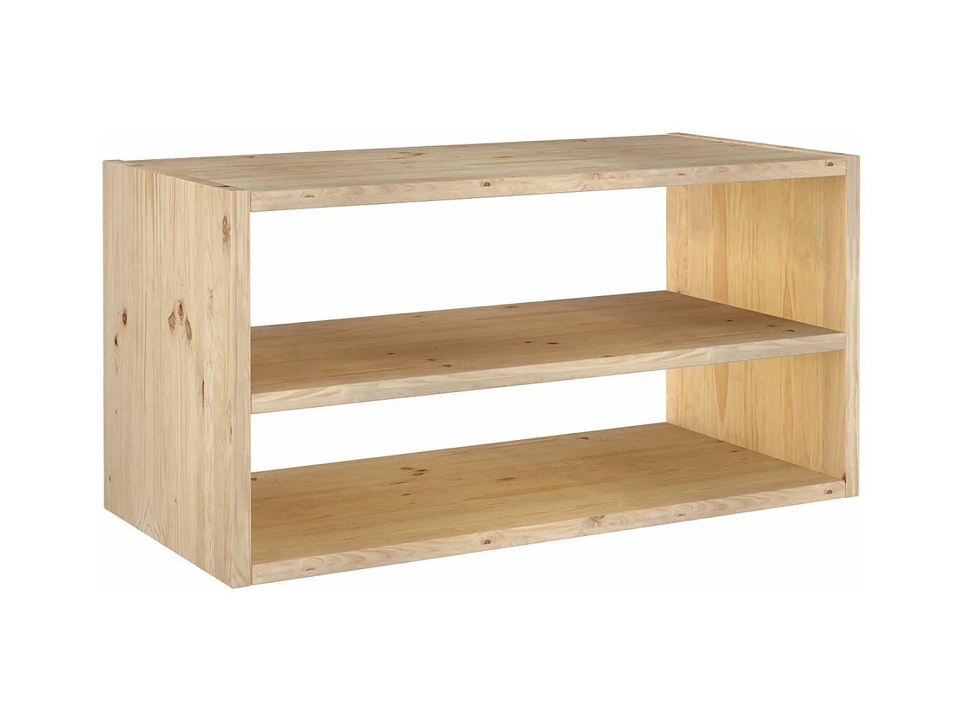 Mueble de almacenamiento de pino macizo Dinamic con estante