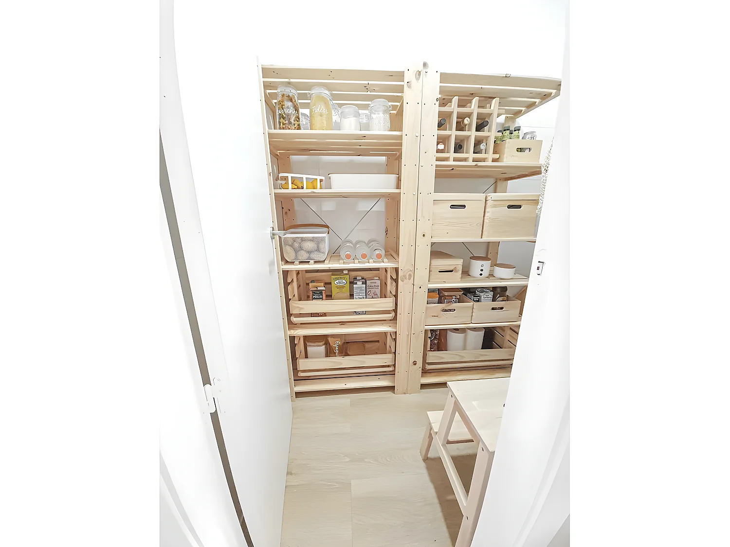 Étagère charge lourde en pin massif Evolution 5 tablettes