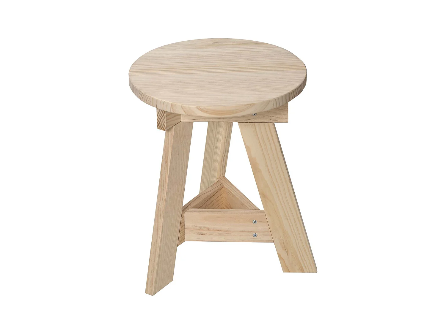 Tabouret bas en pin massif One