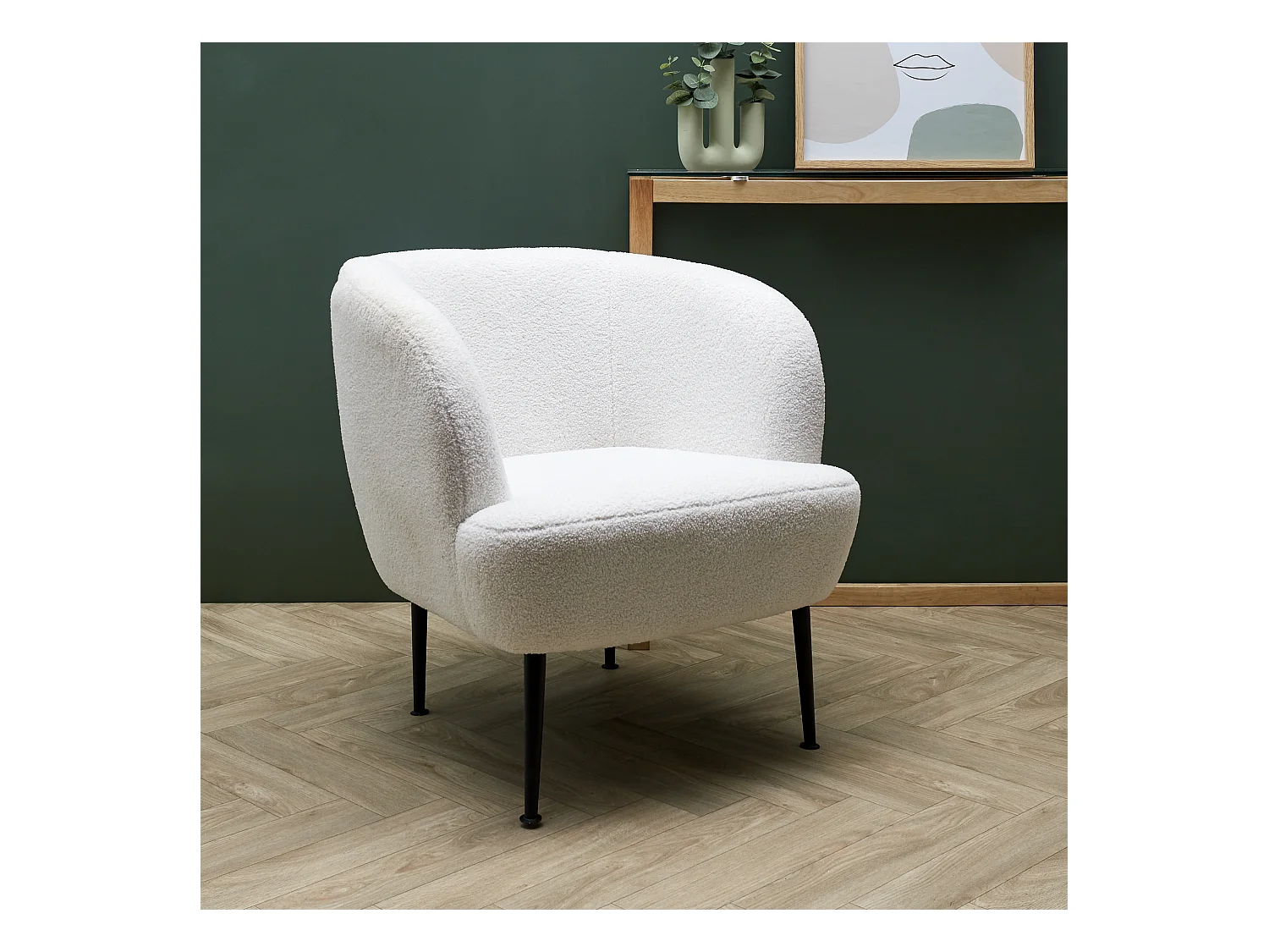Fauteuil Kiera Blanc