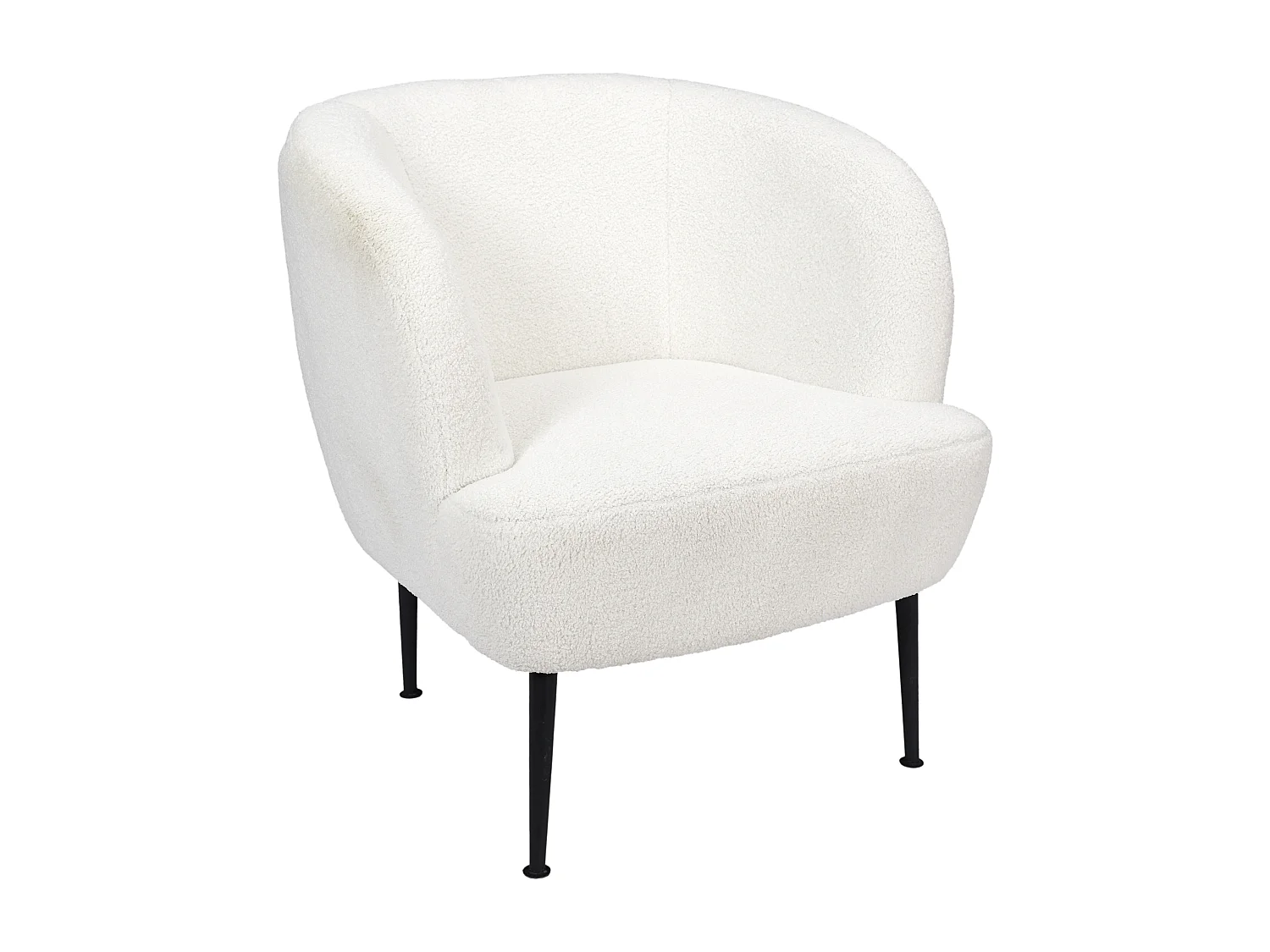 Fauteuil Salon Kiera Blanc