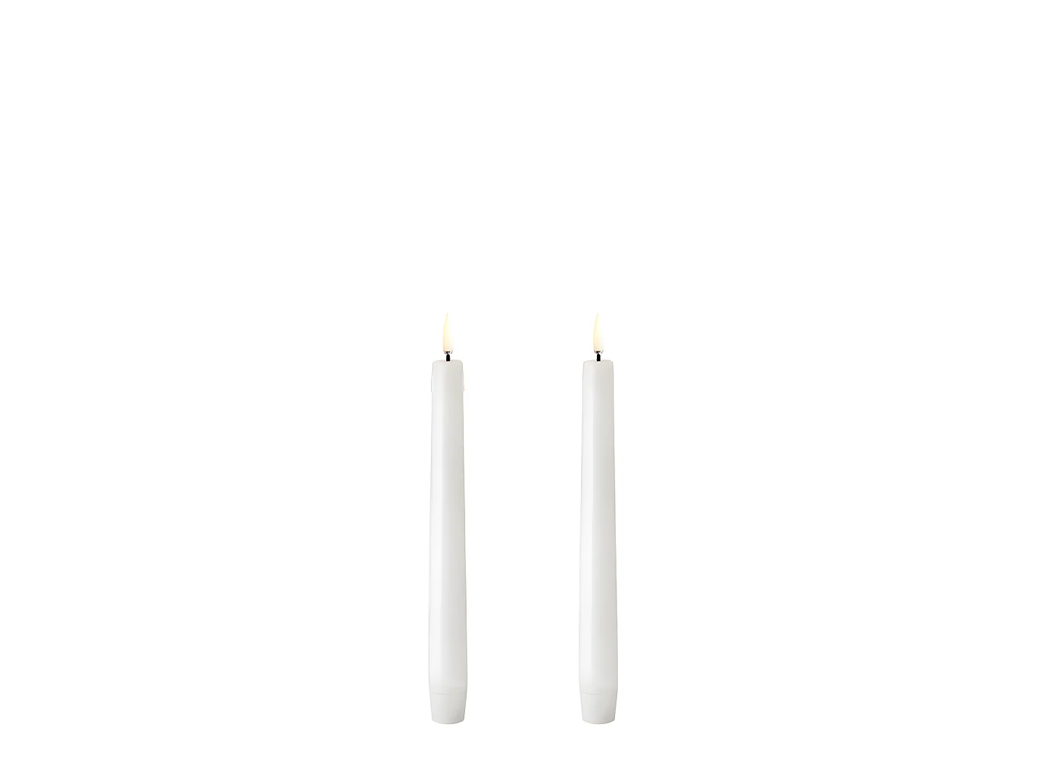 Lot de 2 chandelles LED 2.3x20cm Blanc  Uyuni