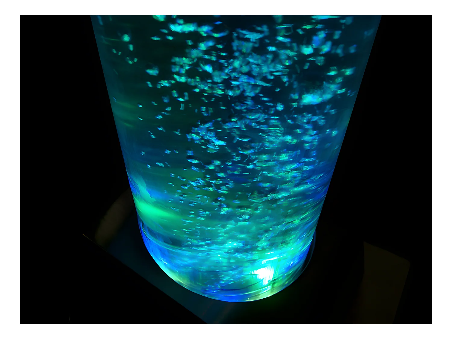 Columna de burbujas de agua WOBY - LEDs de color cambiante - Altura 130 cm