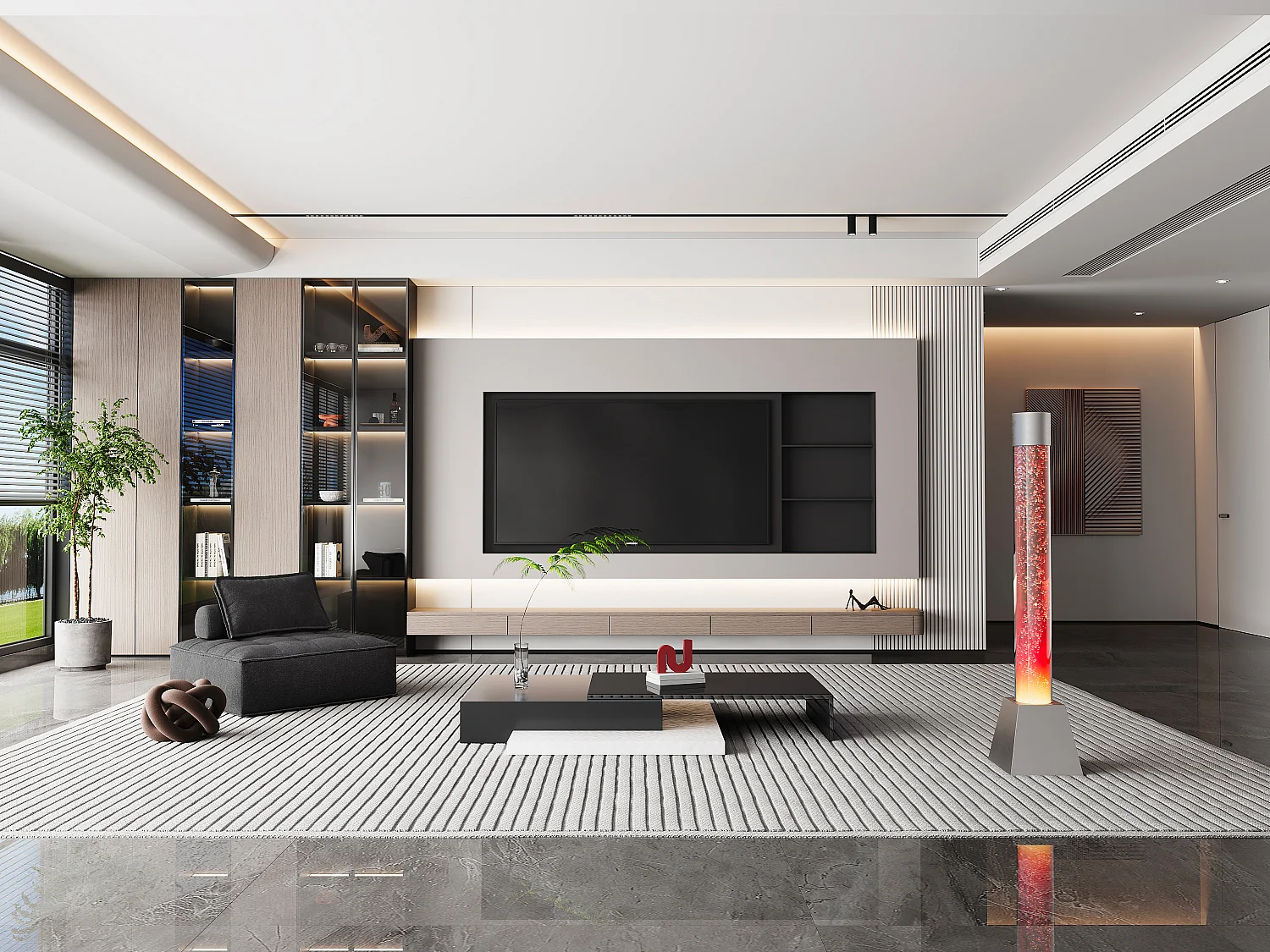 Colonna di bolle d'acqua WOBY - LED cambia colore - H 130 cm 