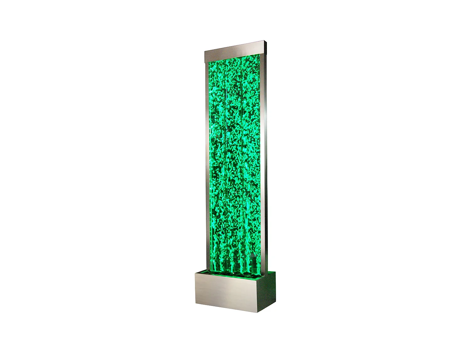 Sprudelnde Wasserwand mit bunter LED-Beleuchtung - H. 150 cm - BLENNIE