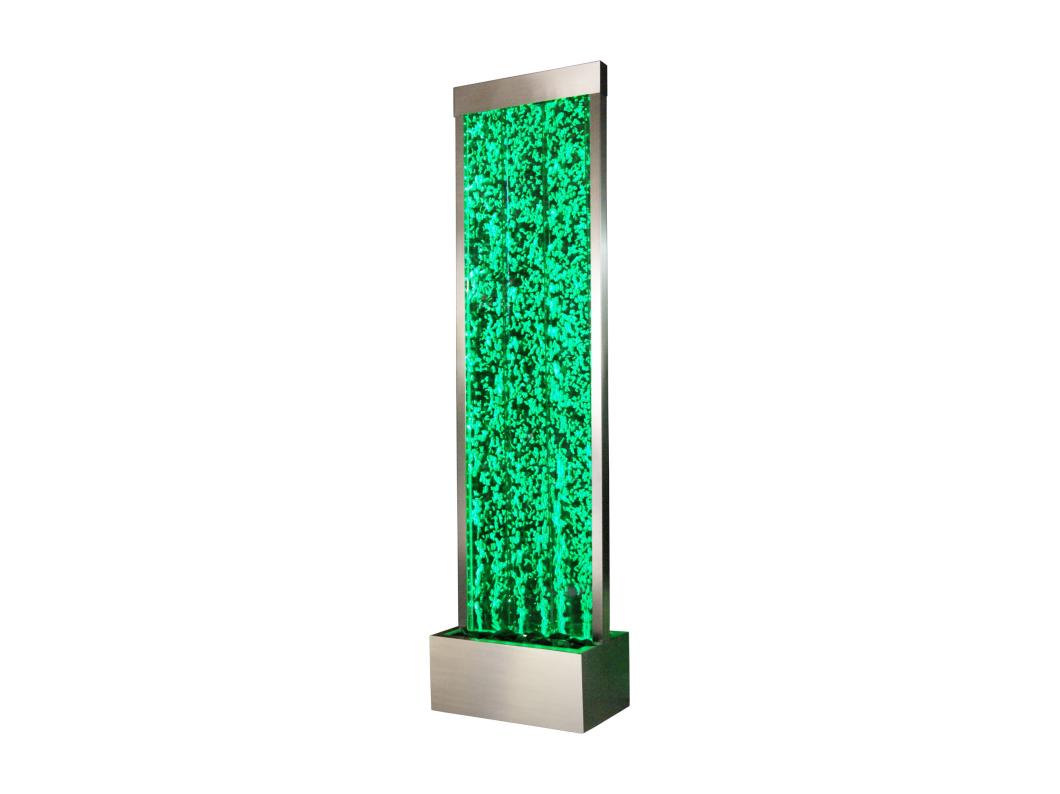 Mur de bulles d'eau - LEDs à couleurs changeantes- H. 150 cm - Gris - BLENNIE