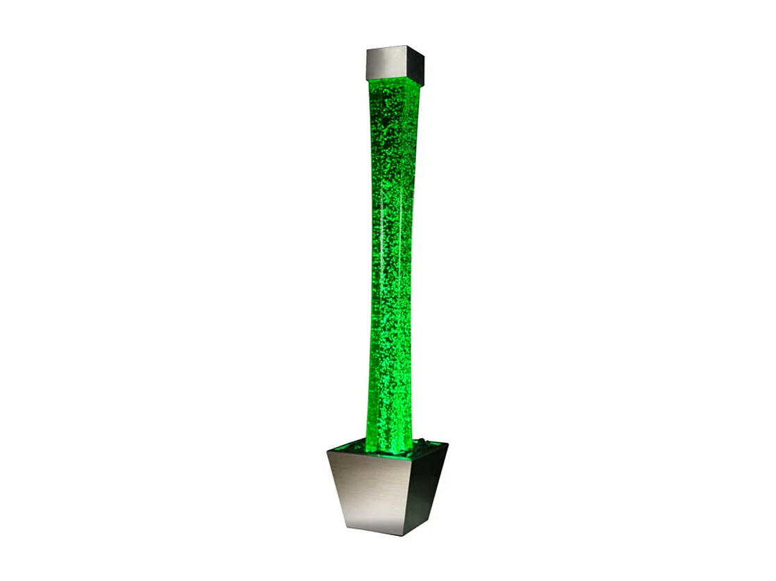 Waterbubbellamp met pot GOBIE - led verlichting met kleurveranderingen - H183 cm