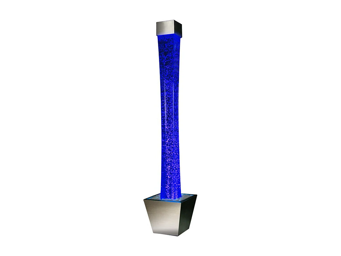 Waterbubbellamp met pot GOBIE - led verlichting met kleurveranderingen - H183 cm