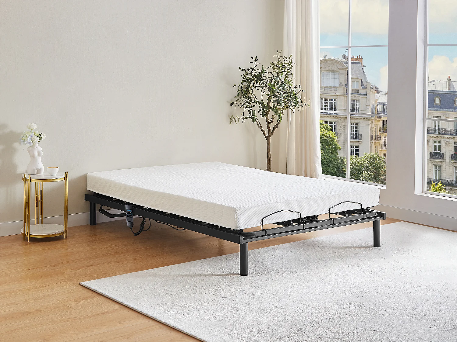 Elektrisch verstelbare bedbodem 5 slaapvlakken - 140x200cm - motor OKIN