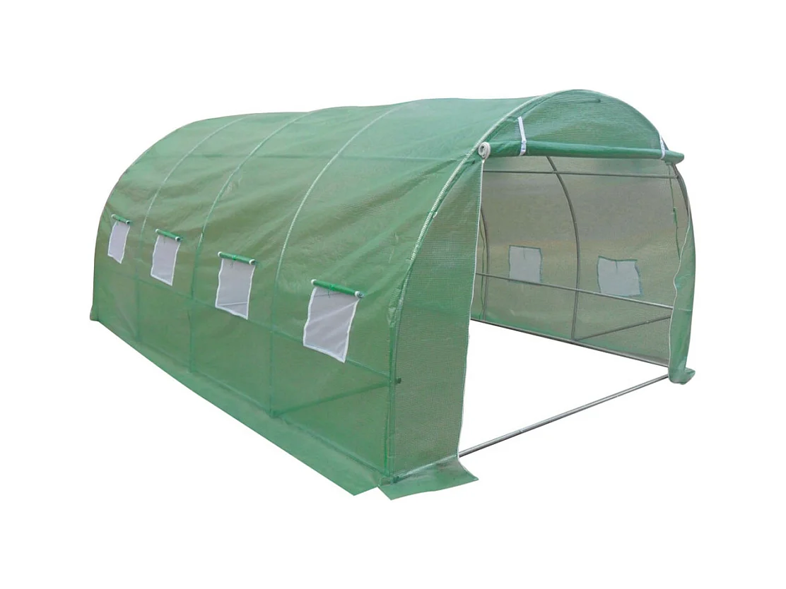 Foliengewächshaus Folientunnel - 12 m² - 400 x 300 x 200 cm - Stahl - IPOMEA