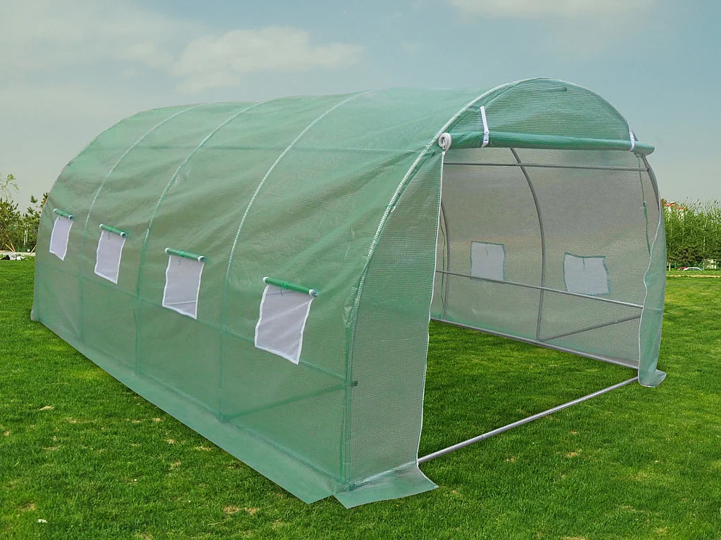 Foliengewächshaus Folientunnel - 12 m² - 400 x 300 x 200 cm - Stahl - IPOMEA