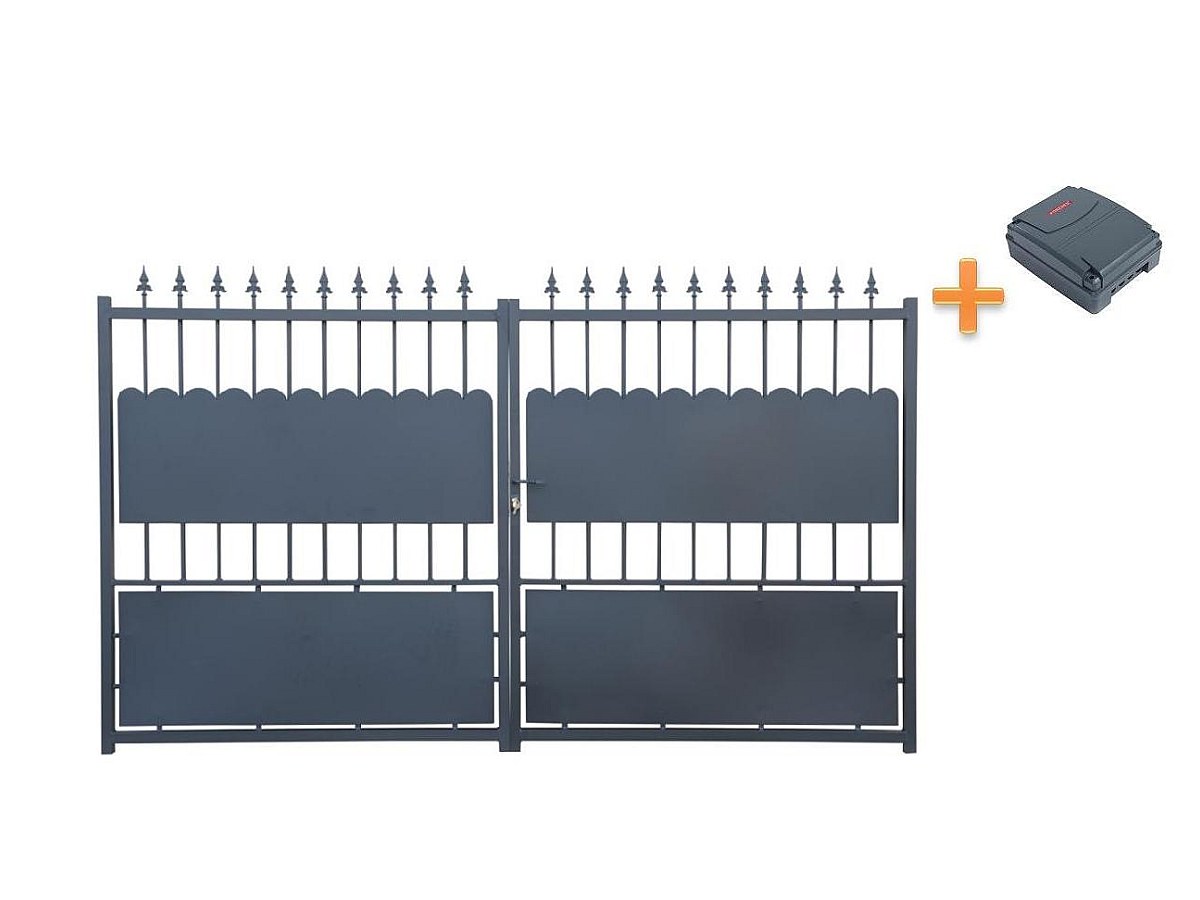 Gartentor Flügeltor Credo - 300x180 cm - mit Torantrieb