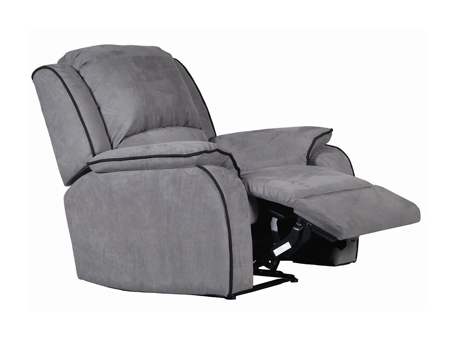 Couchgarnitur Relax 3+2+1 - Microfaser - Grau - HERNANI