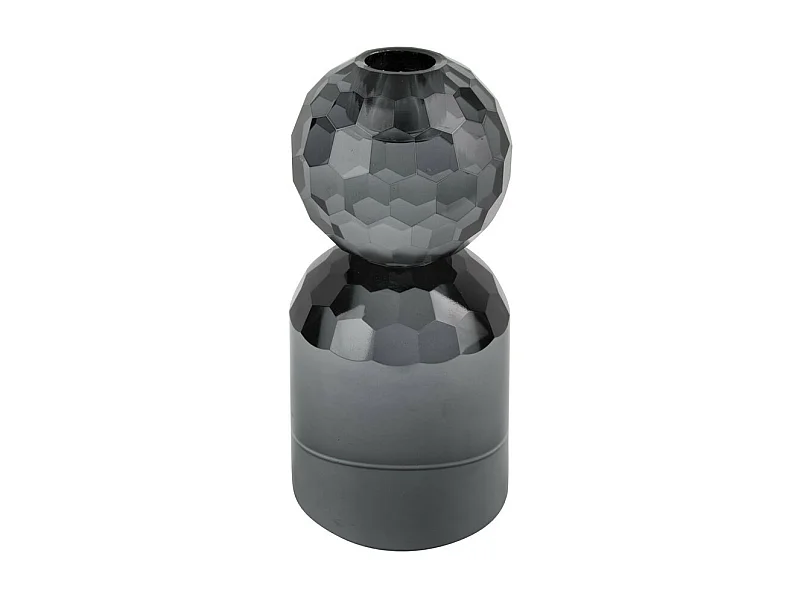 Kandelaar Crystal Art Large Ball - Zwart