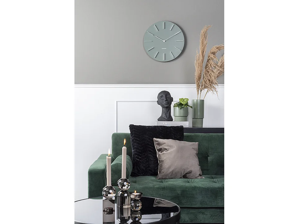 Bougeoir Cristal Art Gris  Present Time