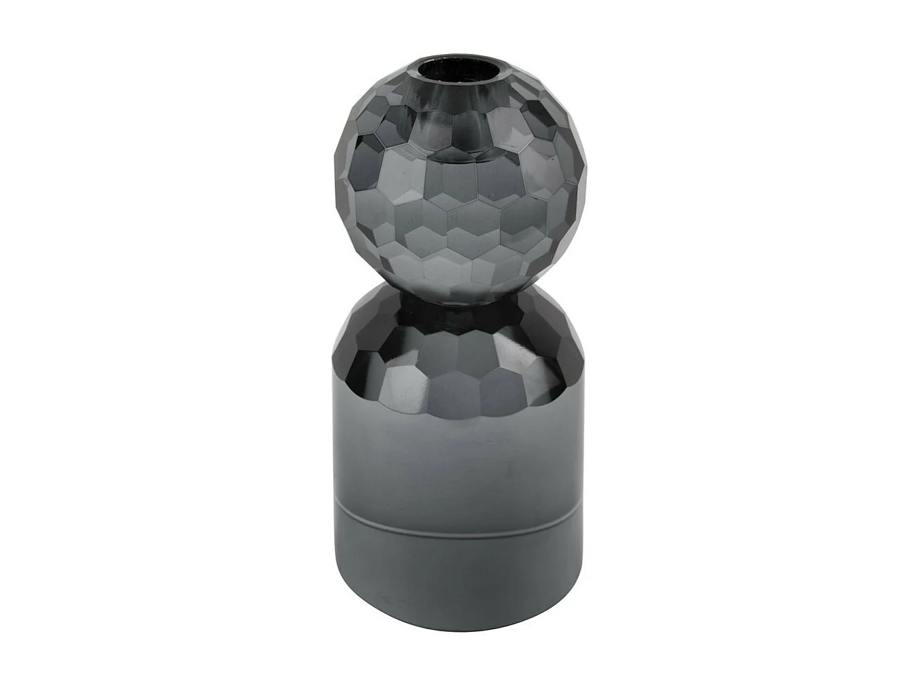 Kerzenständer Crystal Art Große Kugel - Schwarz