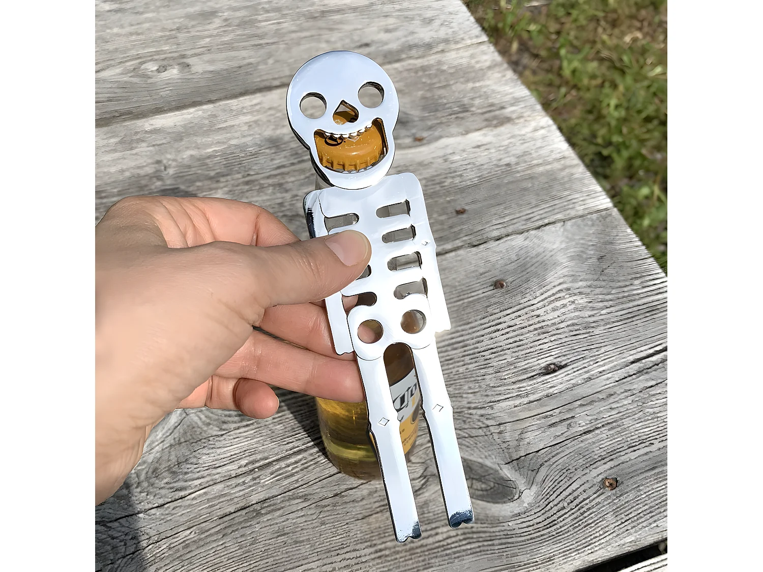 Décapsuleur Squelette Argent  Kikkerland