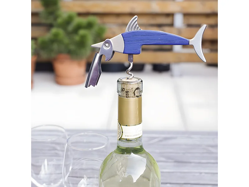 Tire-bouchon Marlin Gris  Kikkerland