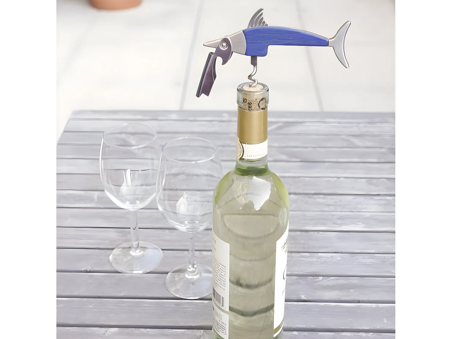 Tire-bouchon Marlin Gris  Kikkerland