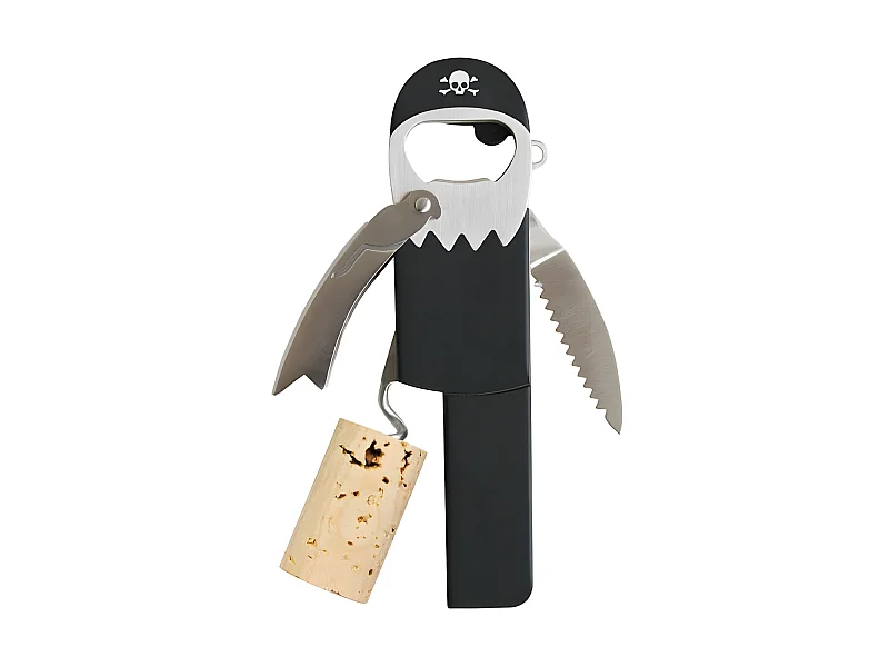 Tire-bouchon Pirate Noir  Suck UK