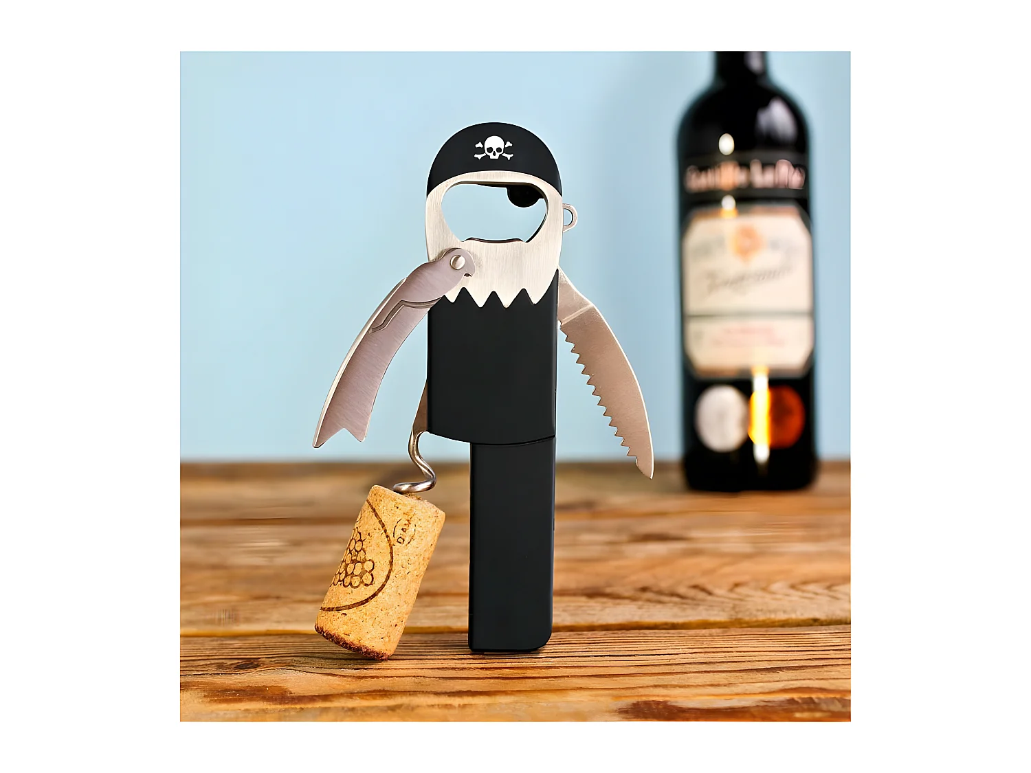 Tire-bouchon Pirate Noir  Suck UK